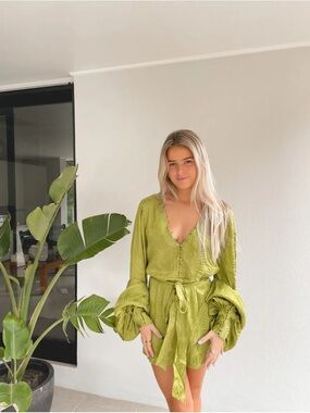 🌴 Women’s Rat & Boa Cypress Green Harlequin Dress 🌴